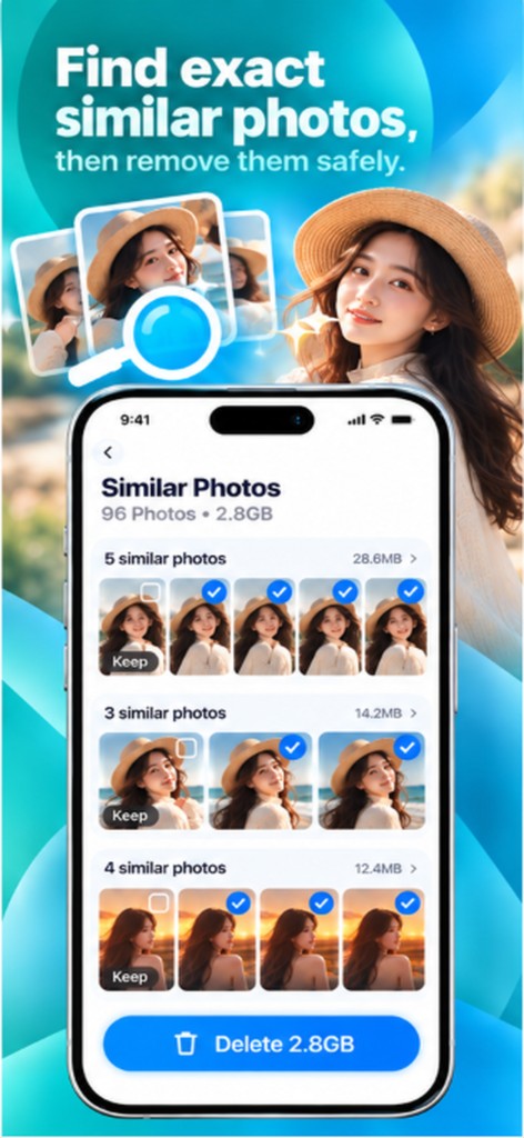 Find similar photos and keep the best shot