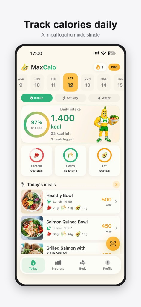 Track calories daily — AI meal logging made simple