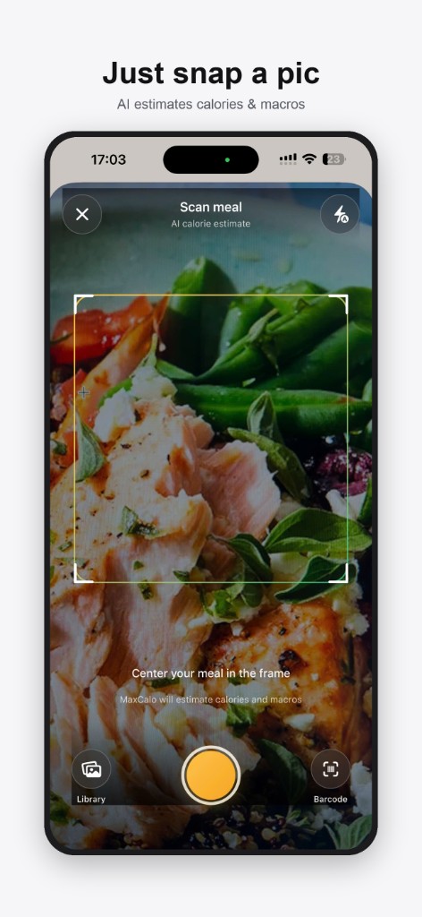 Just snap a pic — AI estimates calories and macros