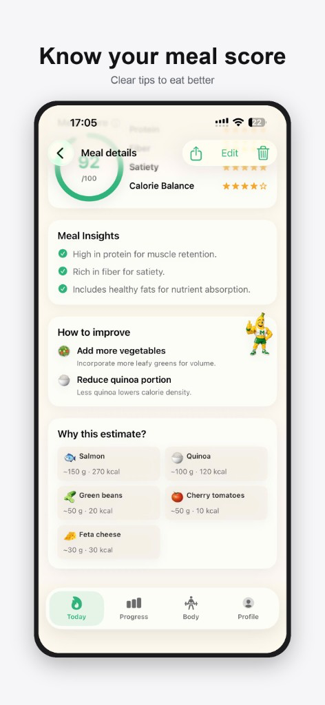 Know your meal score — clear tips to eat better